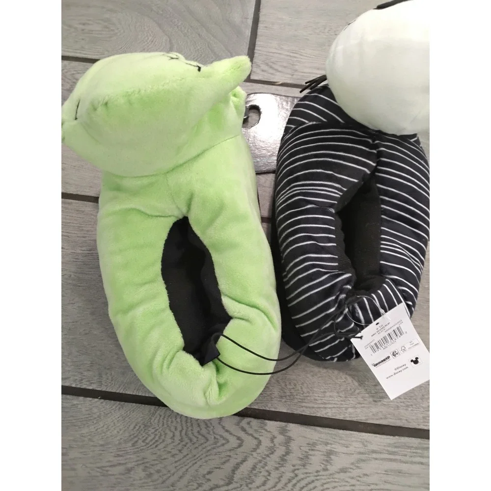 Disney Nightmare Before Christmas Jack & Oogie Boogie Glow Slippers 9/10 NEW